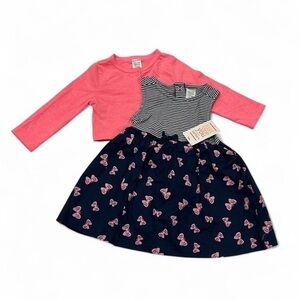 NWT Carter’s dress and cardigan set size 9 months